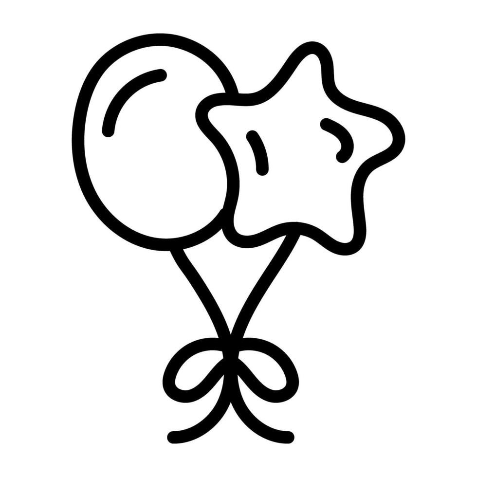 Modern design icon of balloons vector