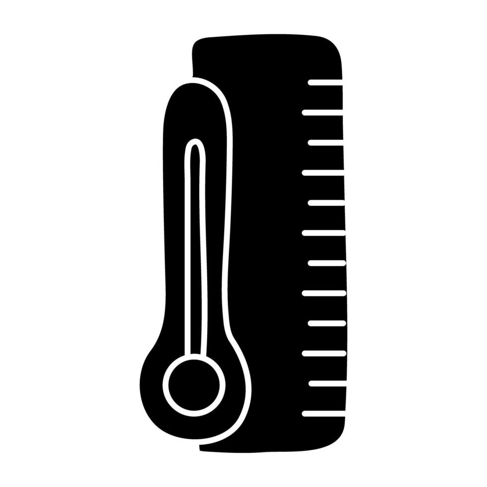 A colored design icon of hot weather vector