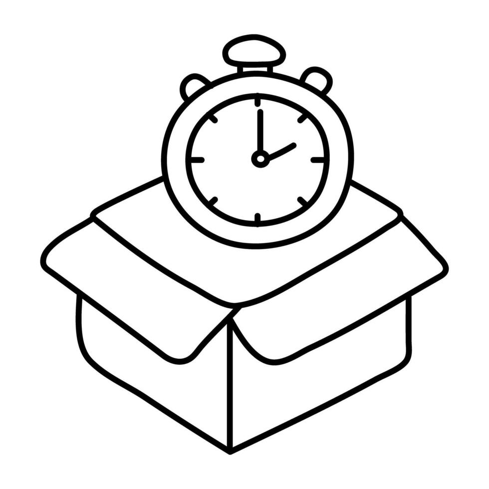 Perfect design icon of delivery time vector