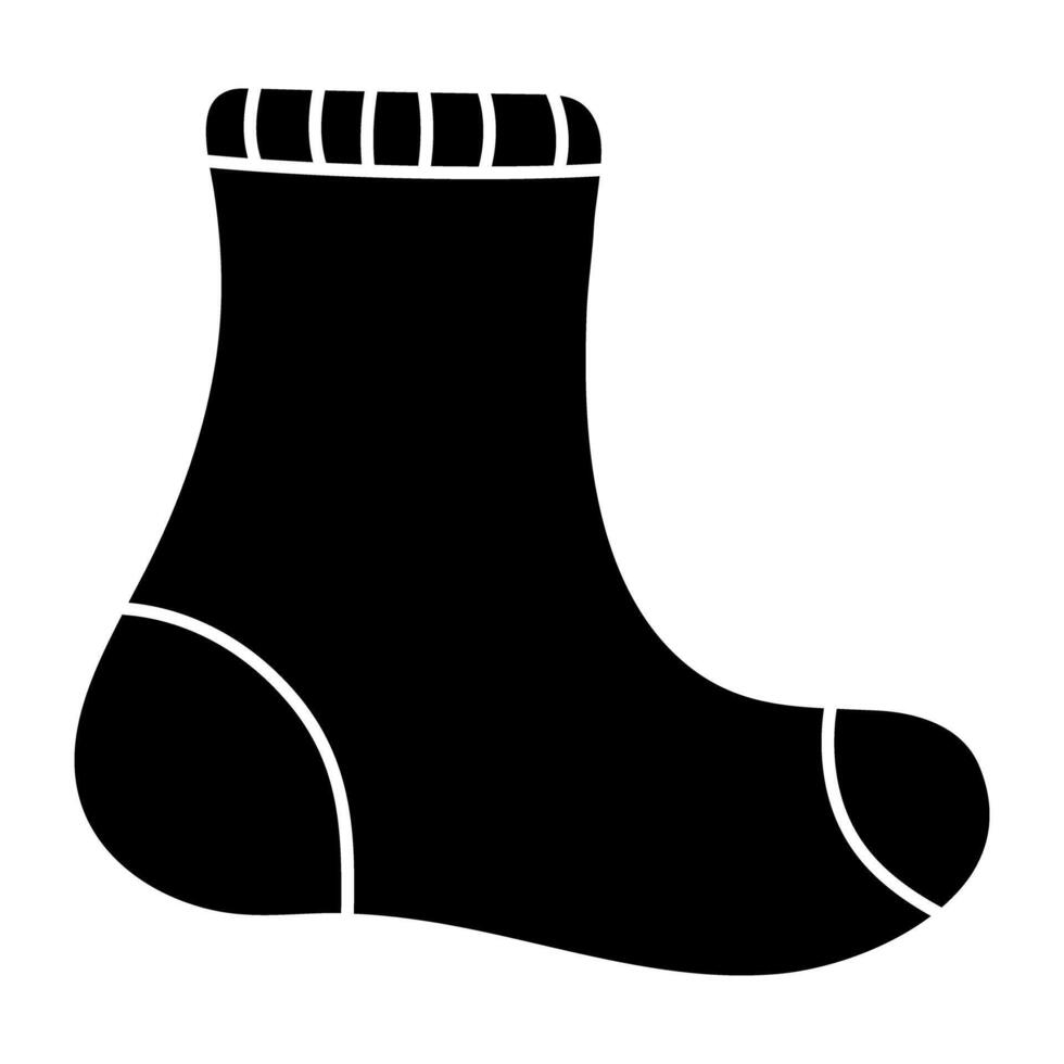 A colored design icon of sock vector