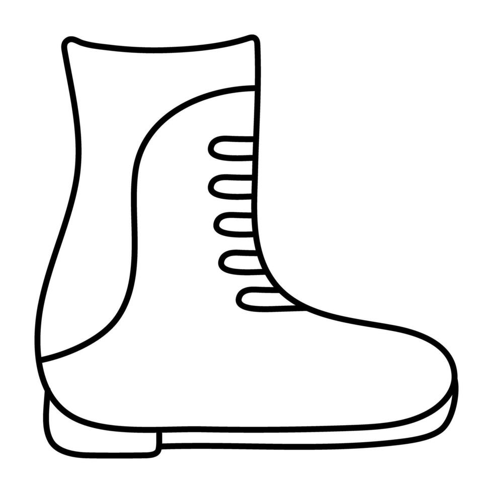 An icon design of ankle boot vector
