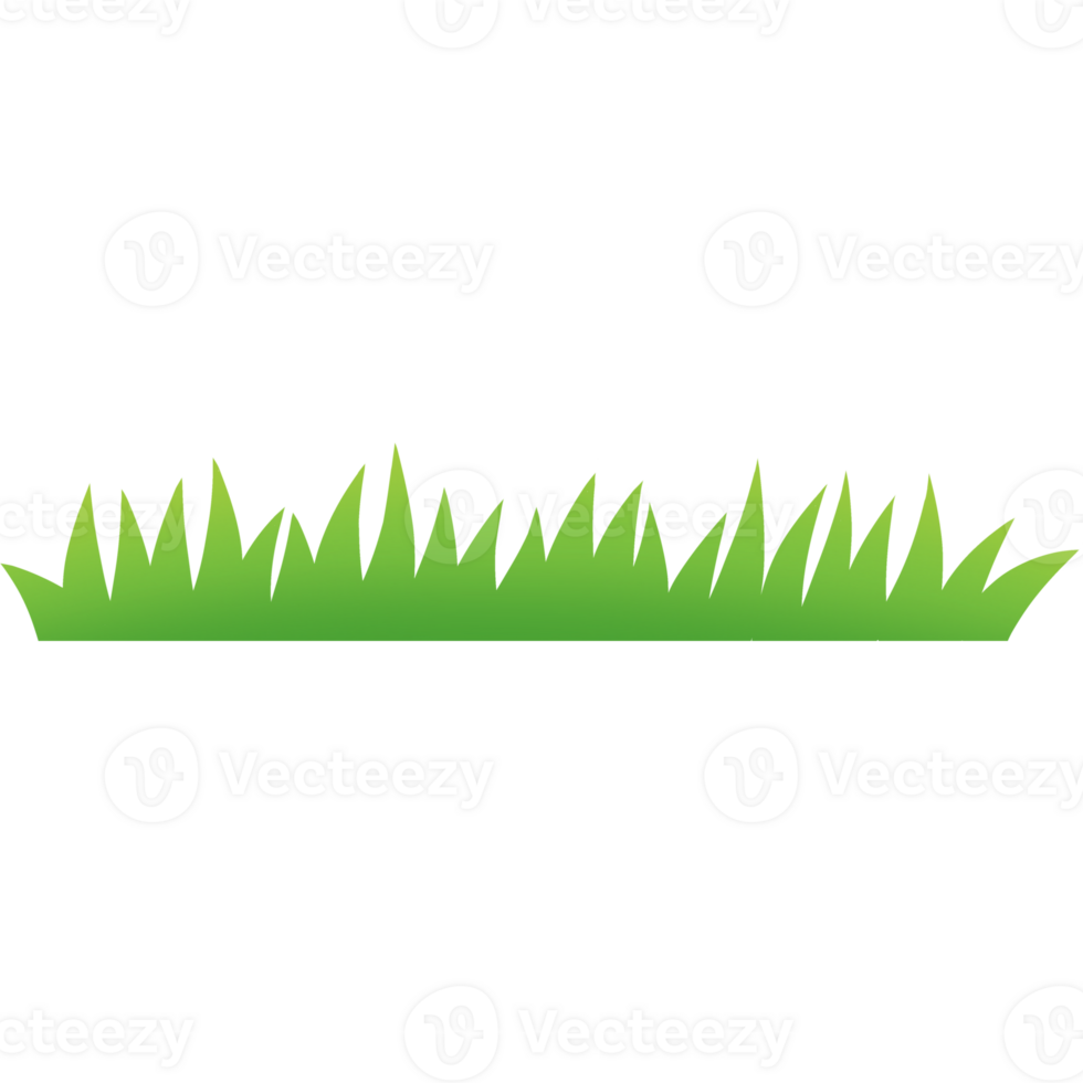 Grass, Green grass silhouette. Cartoon lines of plants and shrubs for boarding and framing, spring field planting shapes lawn or borders garden. png