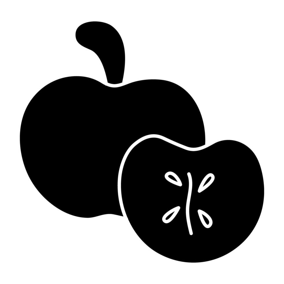 A beautiful design icon of apple vector