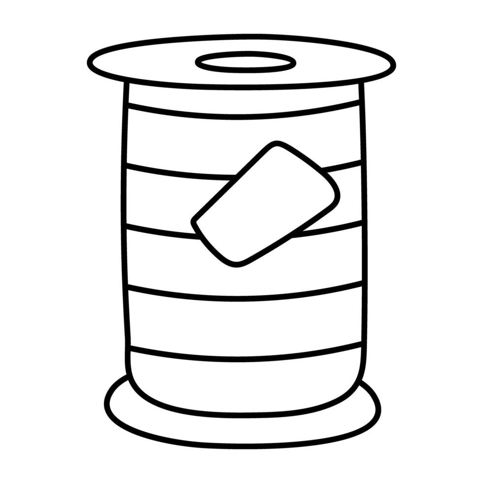 A unique design icon of thread spool vector