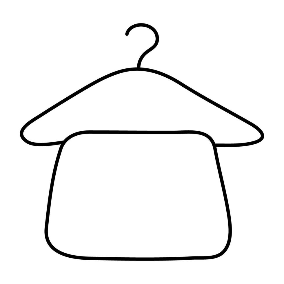 Creative design icon of hanging towel vector