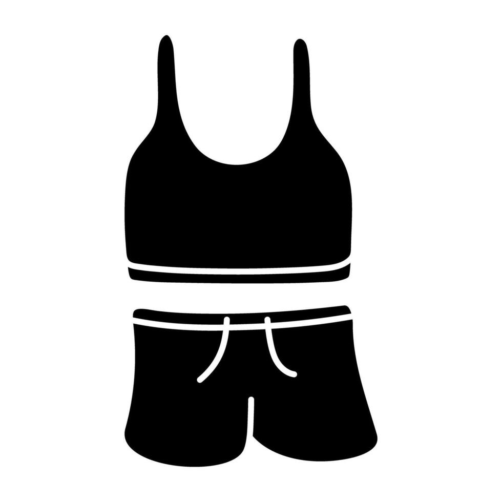 A trendy design icon of swimwear vector