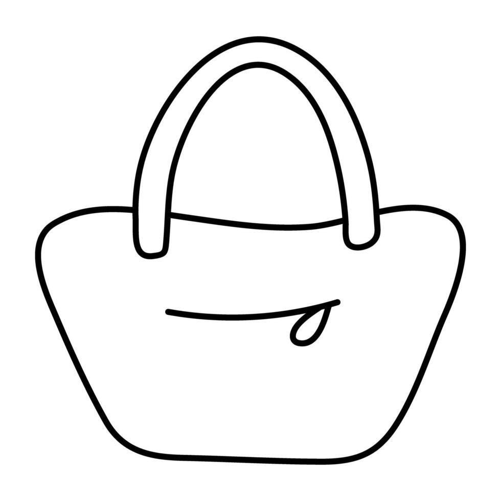 A beautiful design icon of handbag vector