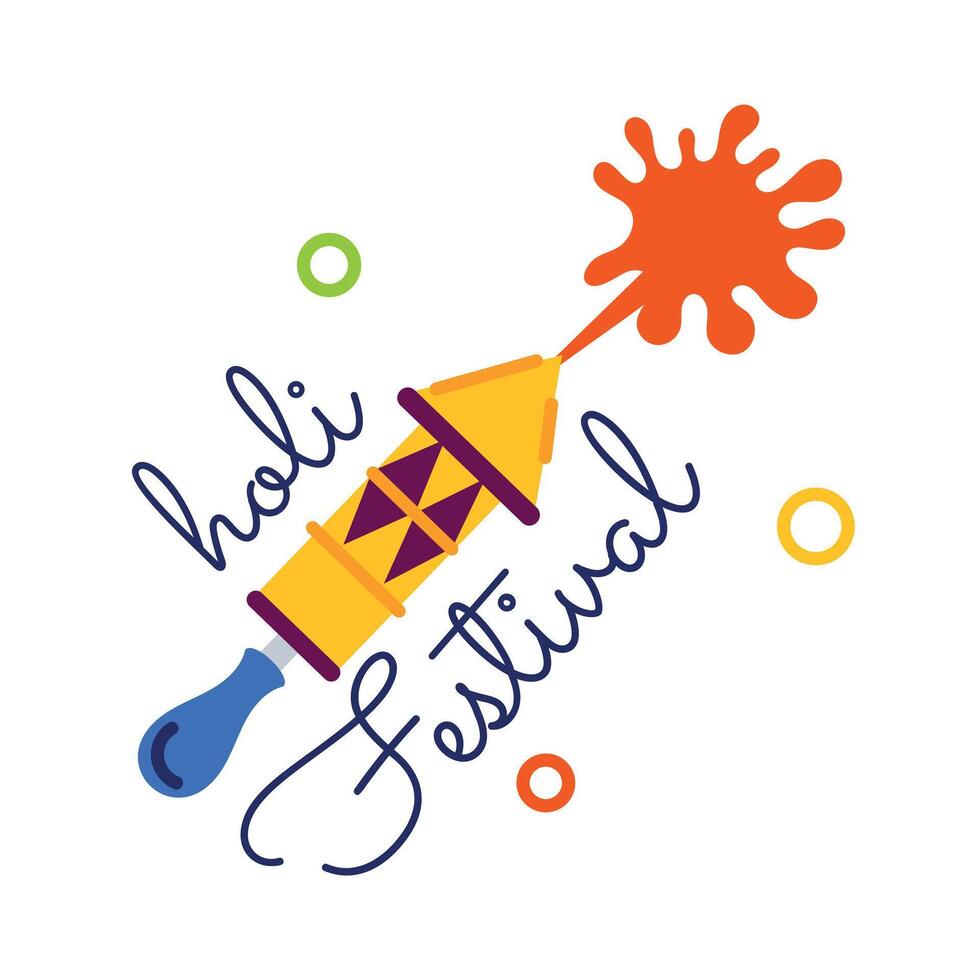 Trendy Holi Festival vector