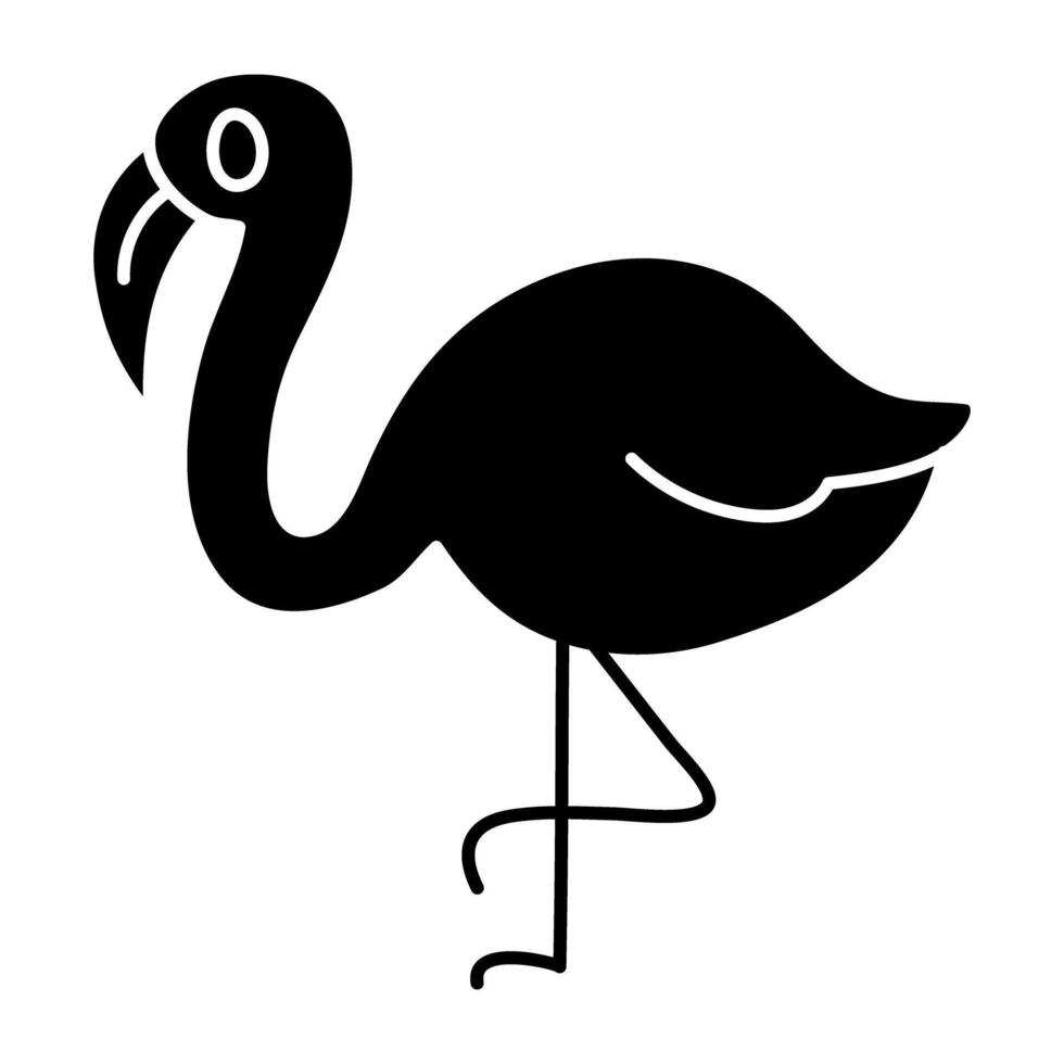 Creative design icon of ostrich vector