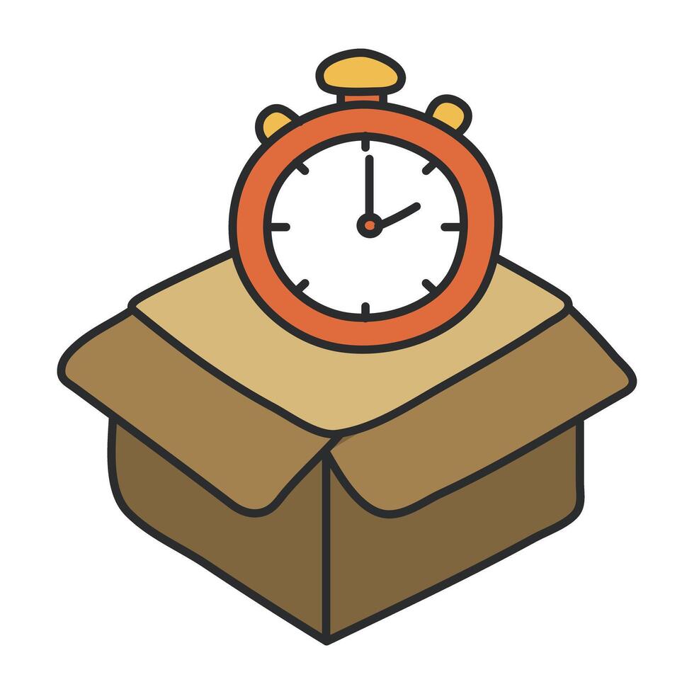 Perfect design icon of delivery time vector