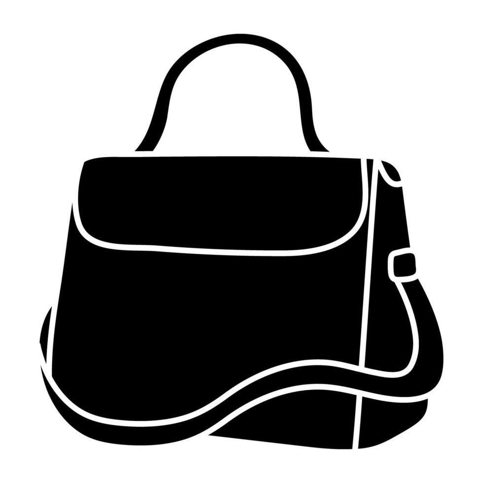 un icono diseño de bolso vector
