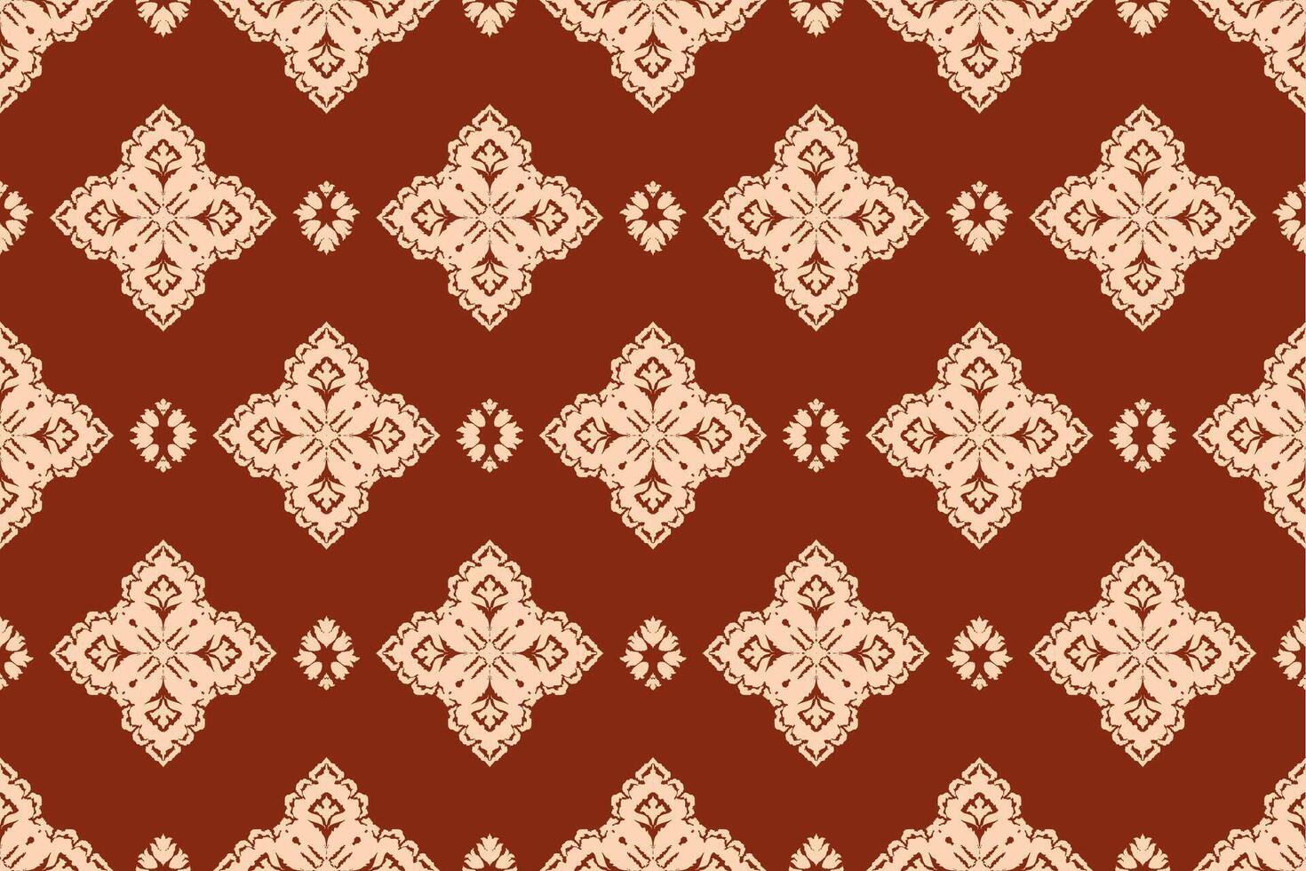 Ikat tribal Indian seamless pattern. Ethnic Aztec fabric carpet mandala ornament native boho chevron textile.Geometric African American oriental traditional vector illustrations. Embroidery style.