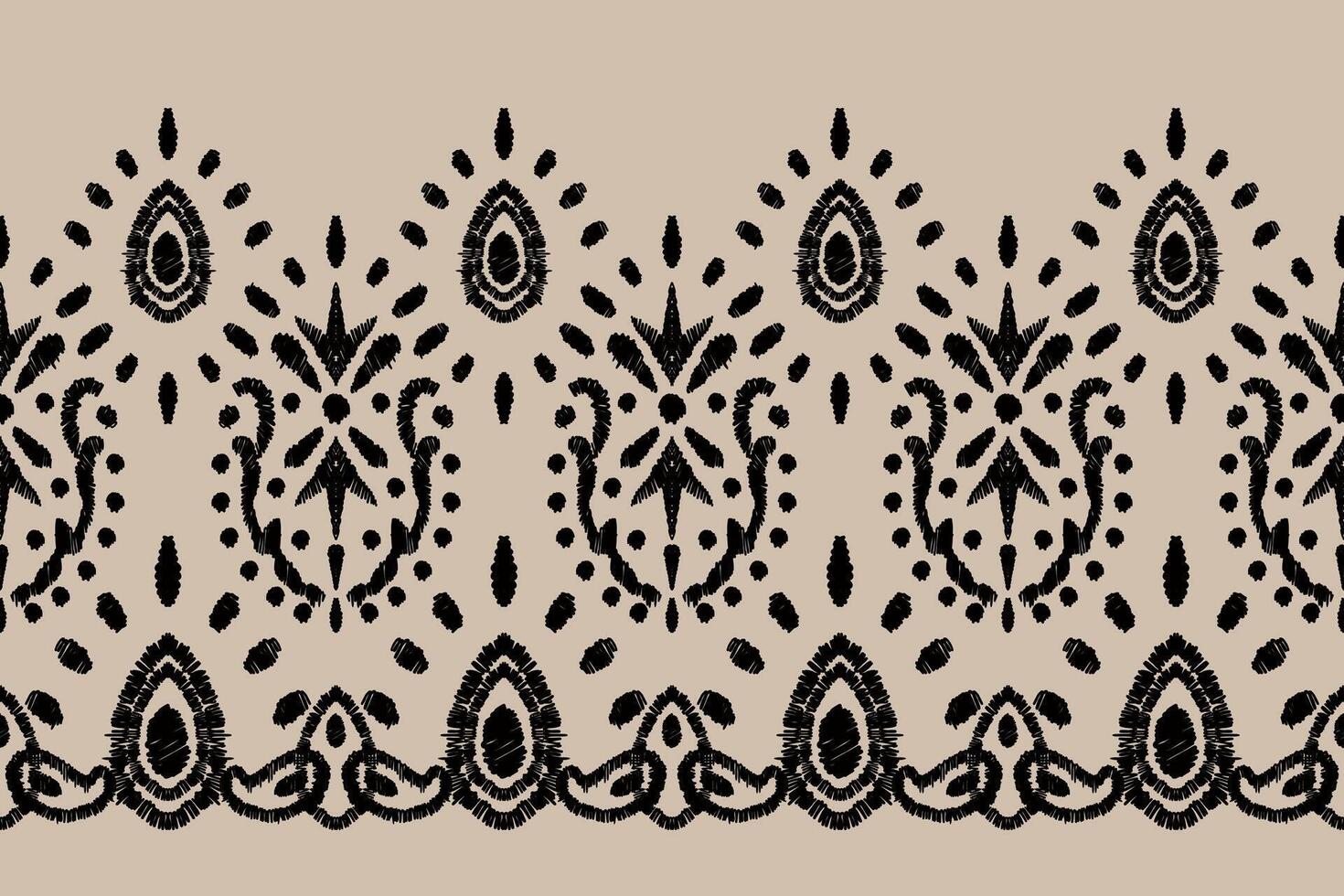 ikat tribal indio sin costura modelo. étnico azteca tela alfombra mandala ornamento nativo boho cheurón textil.geometrico africano americano oriental tradicional vector ilustraciones. bordado estilo.