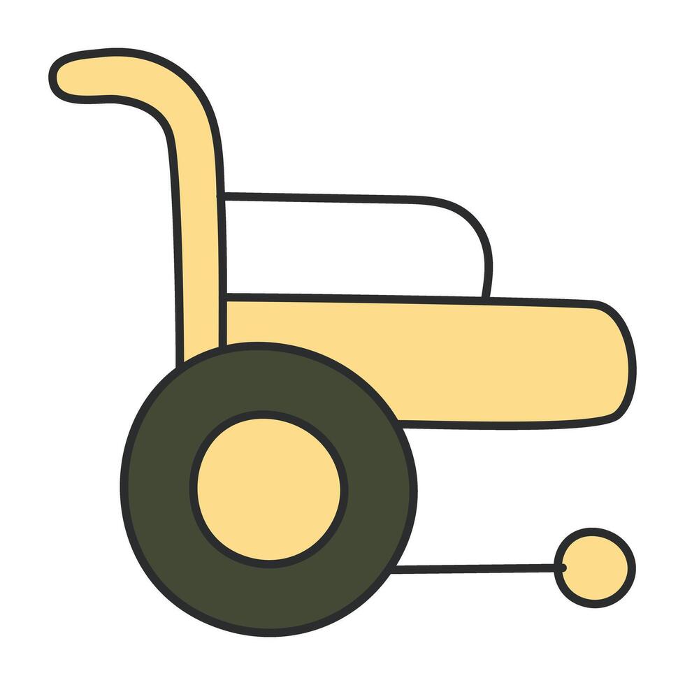 Premium download icon of wheelchair vector