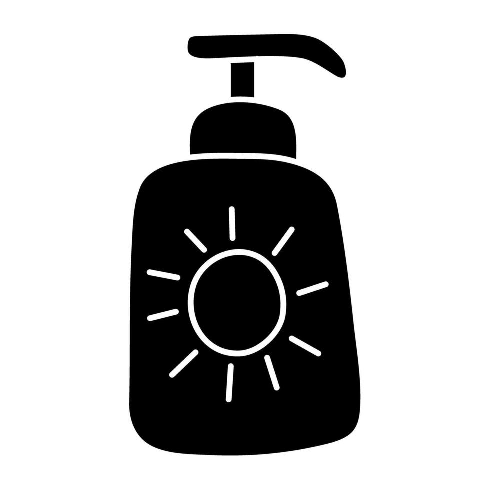 Creative design icon of sunscreen vector