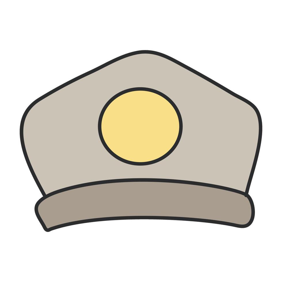 An icon design of nurse cap, headwear accessory vector