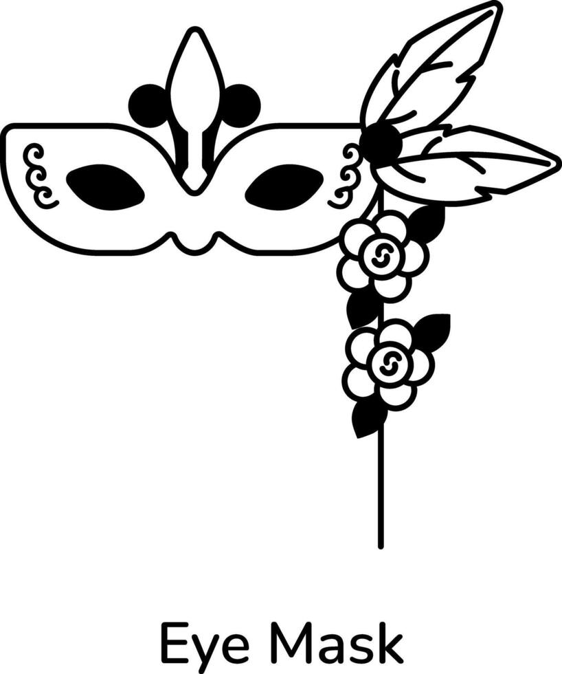 Trendy Eye Mask vector