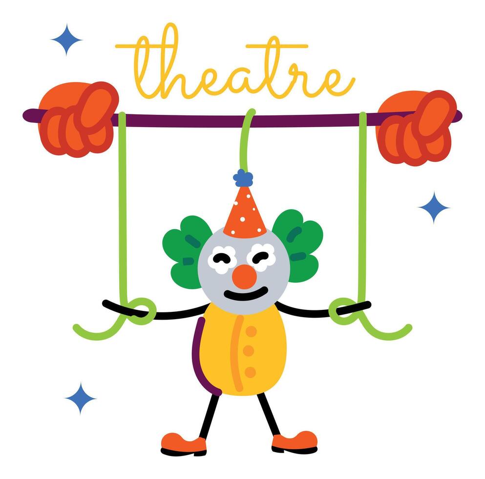 Trendy Puppet Theatre vector