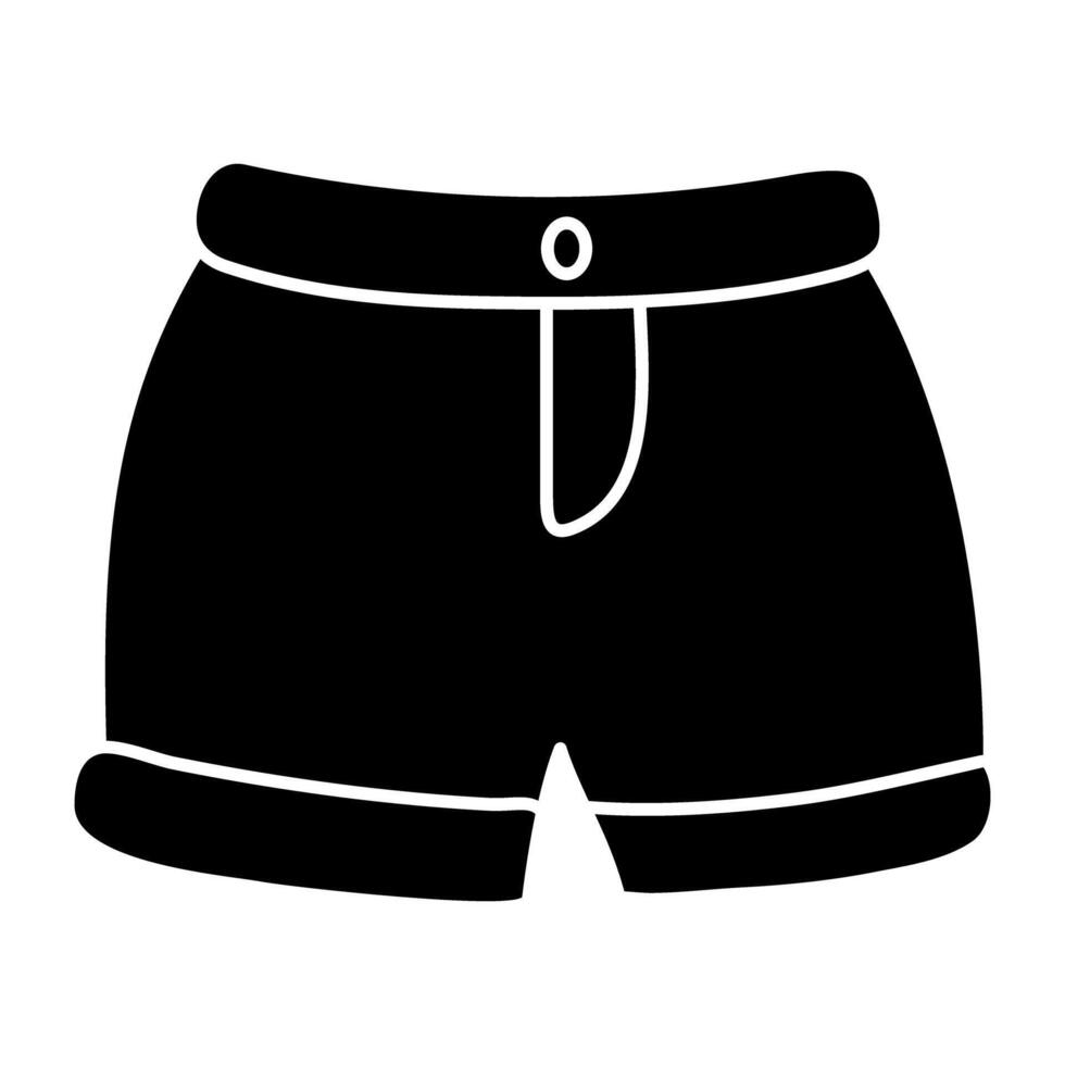 icono de diseño perfecto de pantalones cortos vector