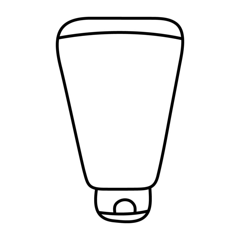 A linear design icon of face cleanser vector