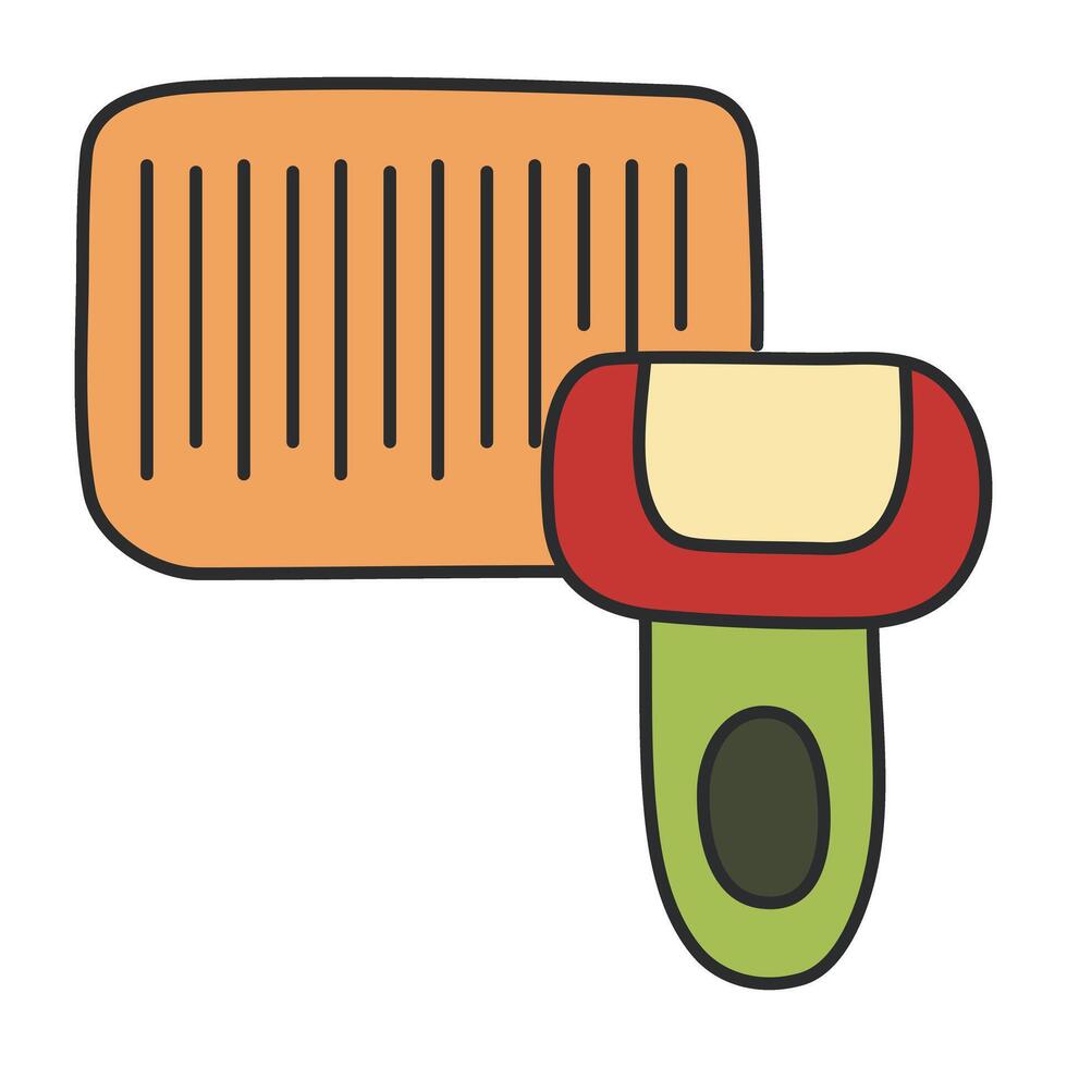 An icon design of barcode tracking vector