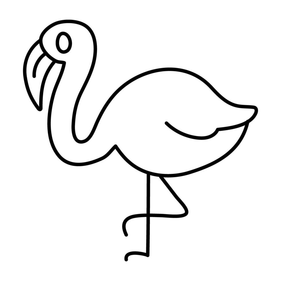 Creative design icon of ostrich vector