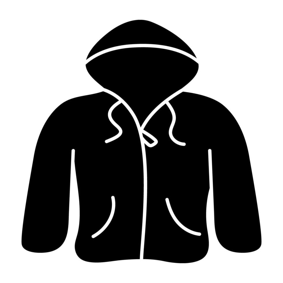An icon design of hoodie vector