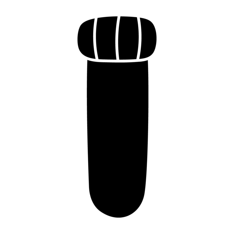 An editable design icon of sample tube, lab apparatus vector