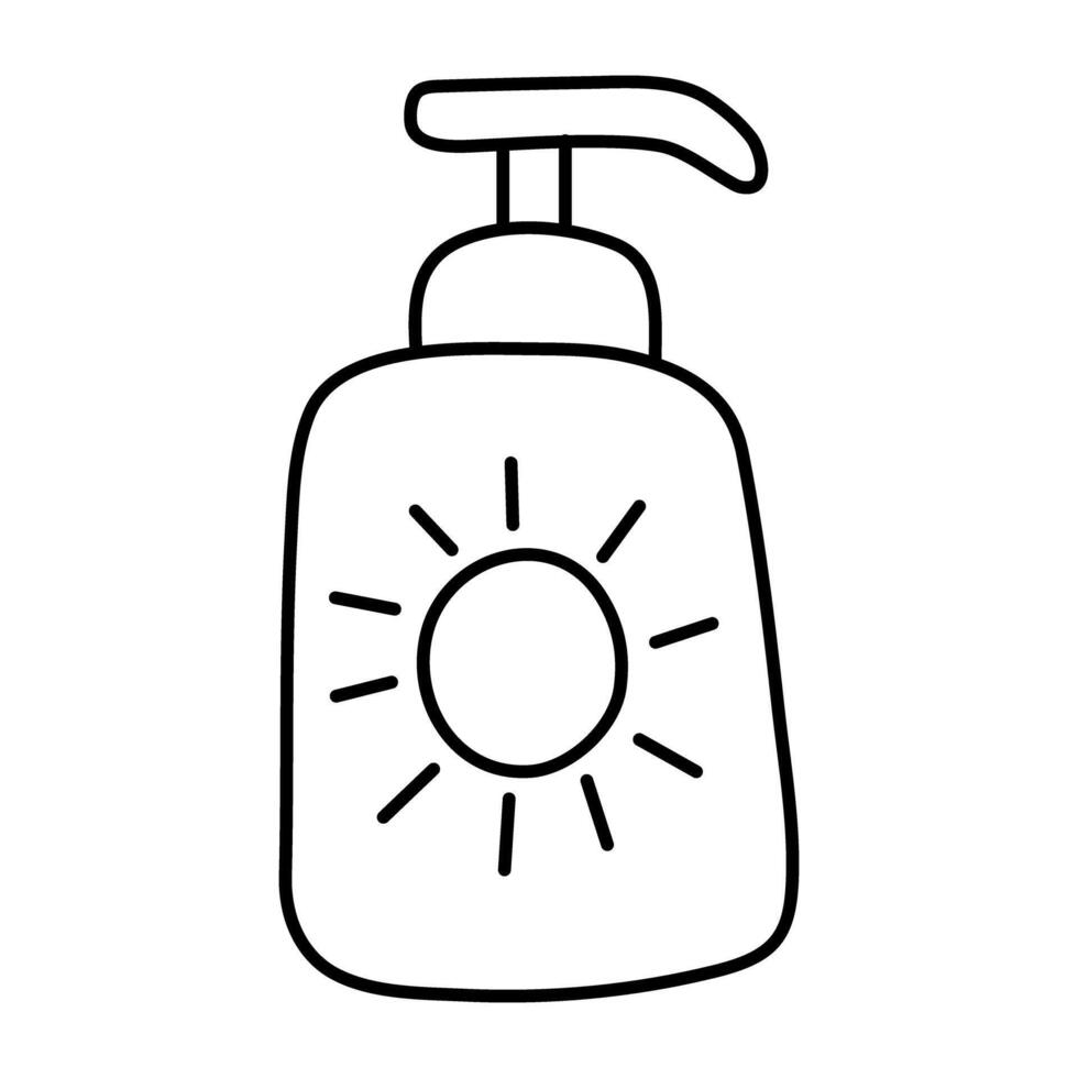 Creative design icon of sunscreen vector
