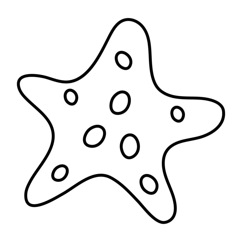 Creative design icon of starfish vector