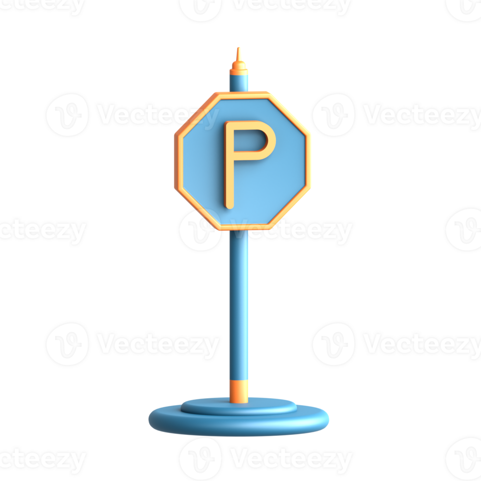 3d illustrazione città parcheggio lotto png