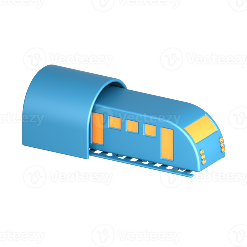 3D Illustration City subway png