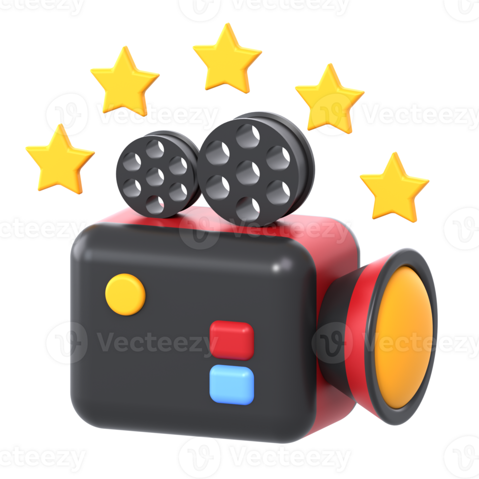 3D Illustration Cinema film rating stars 41489208 PNG