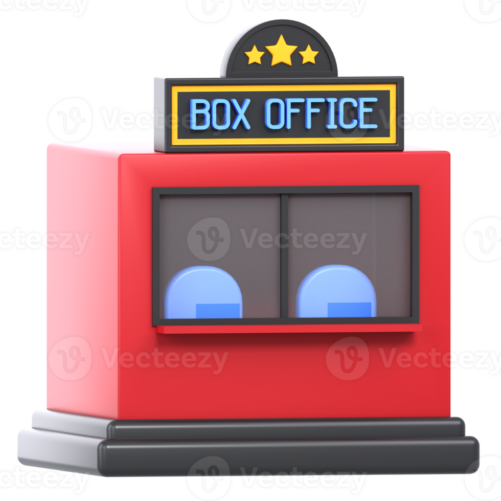 3D Illustration Cinema box office 41489216 PNG