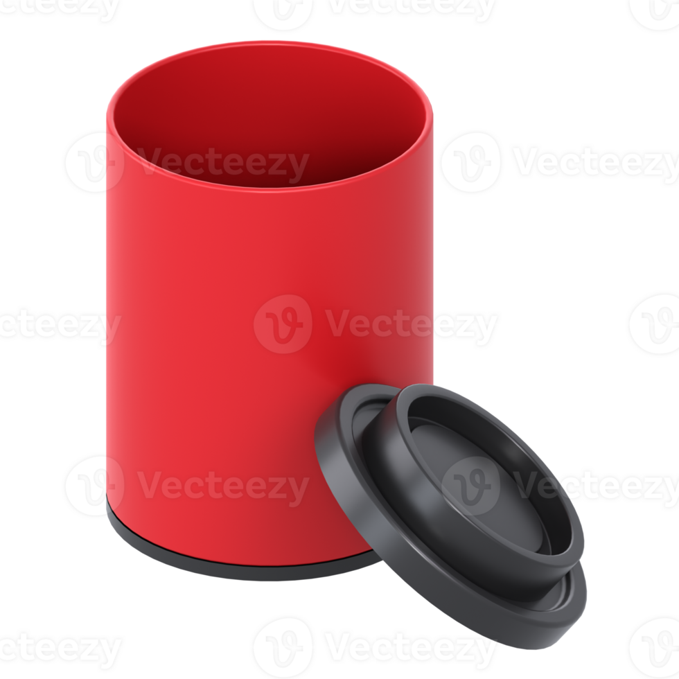3D Illustration Cinema film canister png