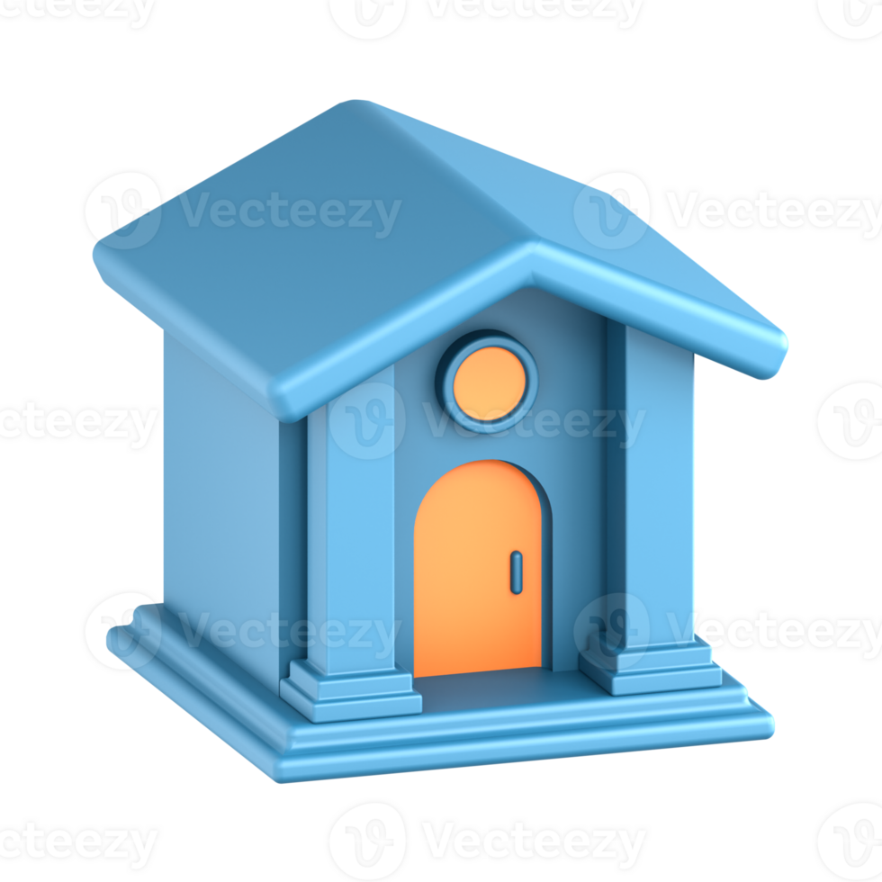 3D Illustration City museum png