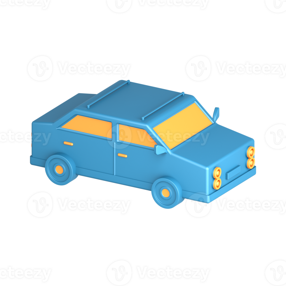 3D Illustration City car png