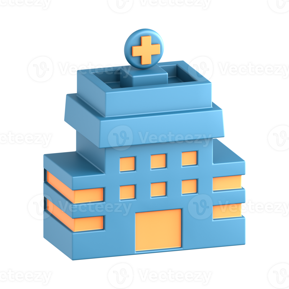 3d illustration ville hôpital png