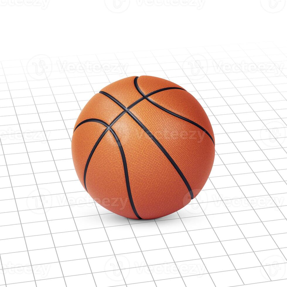 Basketball. On white background graphic lines photo