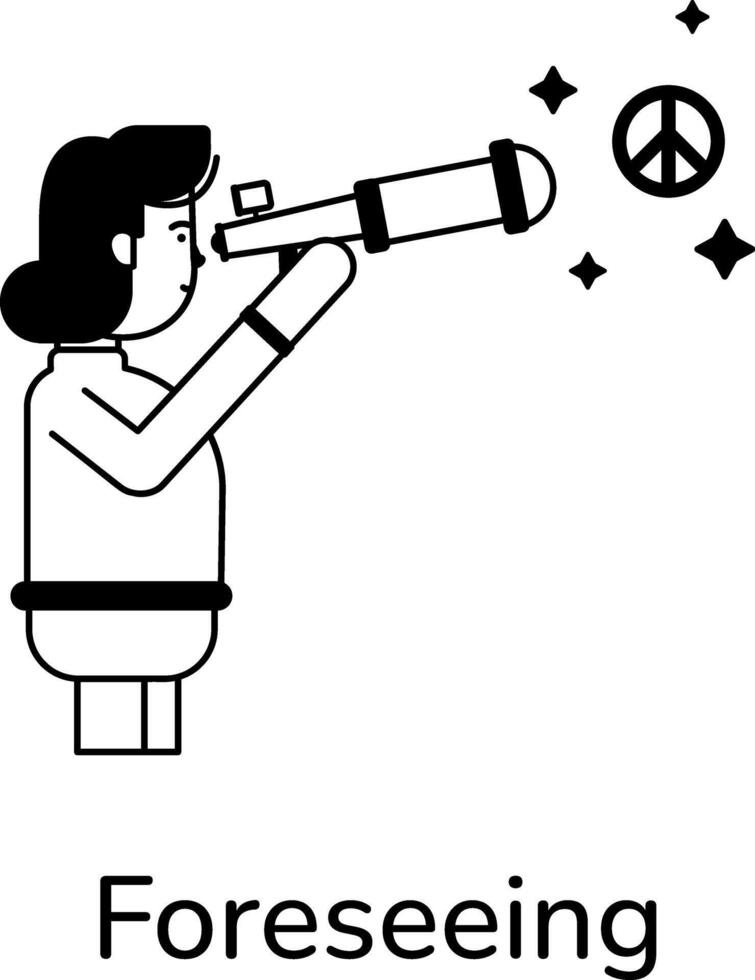 Trendy Foreseeing Concepts vector