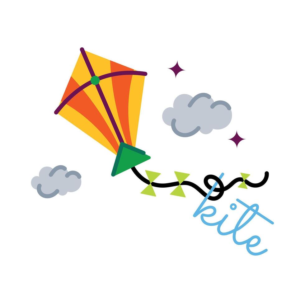 Trendy Kite Festival vector