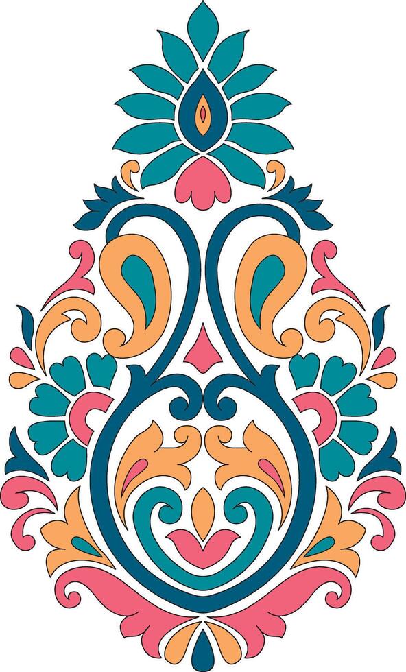 ornamento floral abstracto vector