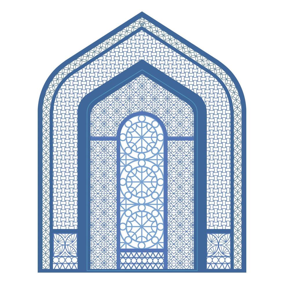 window of the mosque vector