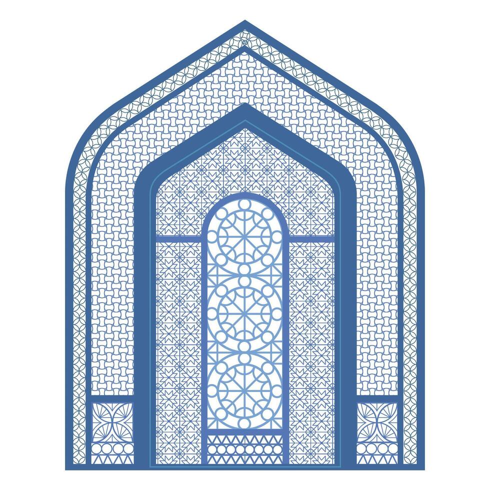 window of the mosque vector