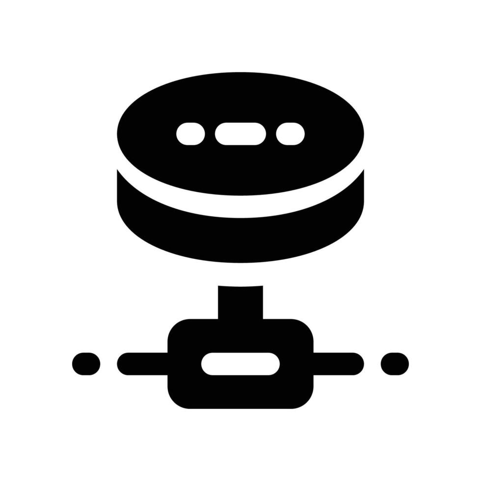 database icon. vector glyph icon for your website, mobile, presentation, and logo design.