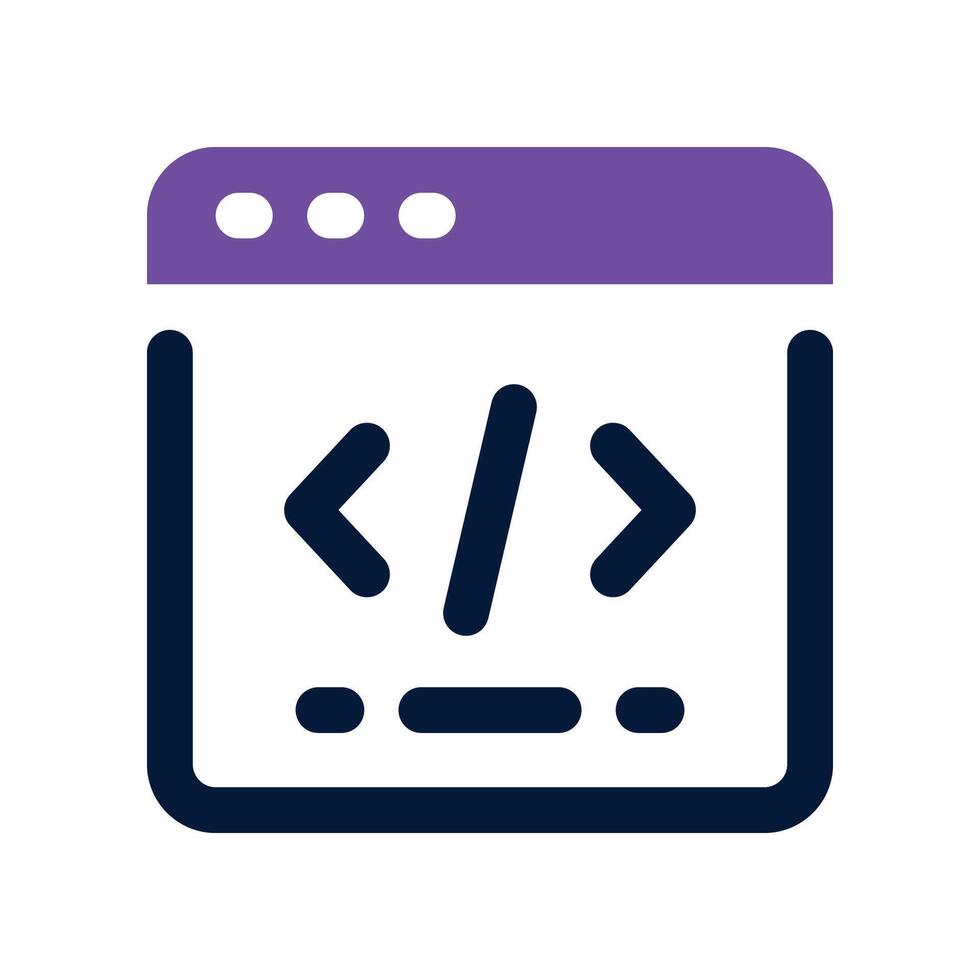 development icon. vector dual tone icon for your website, mobile, presentation, and logo design.