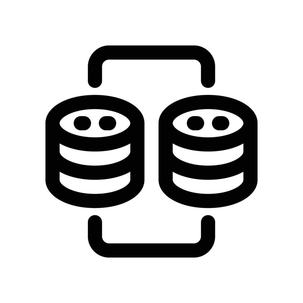 hosting connection icon. vector line icon for your website, mobile, presentation, and logo design.