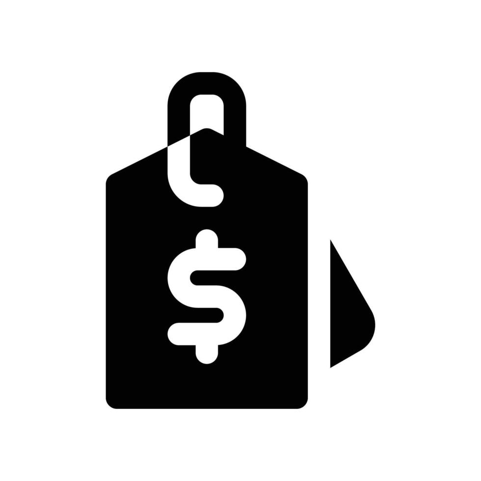 price tag icon. vector glyph icon for your website, mobile, presentation, and logo design.