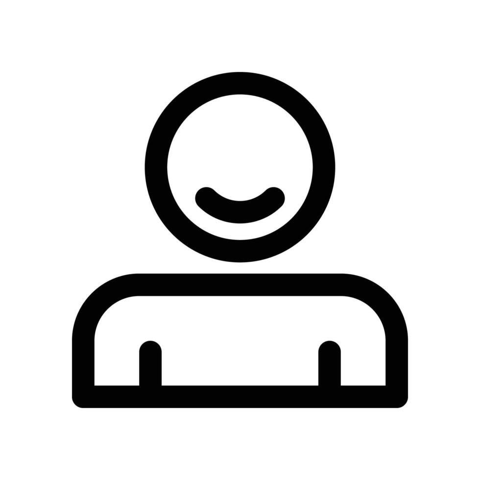 user icon. vector line icon for your website, mobile, presentation, and logo design.