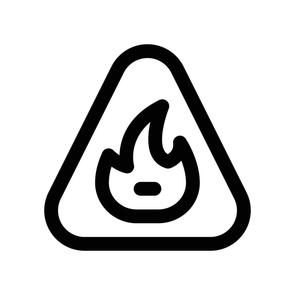 flammable icon. vector line icon for your website, mobile, presentation, and logo design.